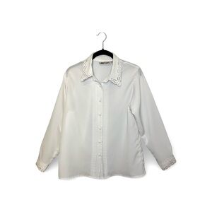 Yves St. Clair White Button Down Shirt